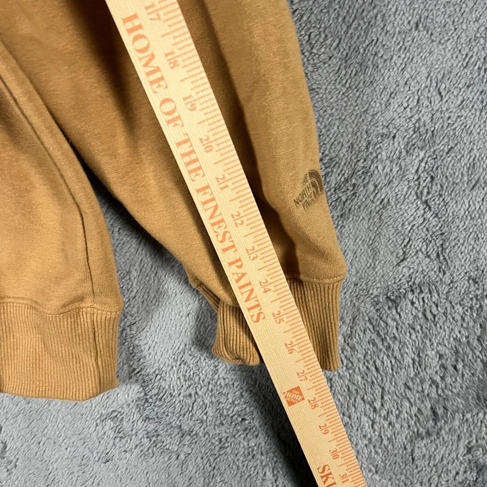 The North Face Heavyweight Hoodie Mens Large Almond Butter Monogram Relaxed Fit